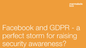 GDPR and security awareness