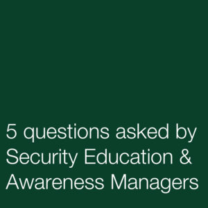 security education and awareness
