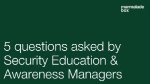 security education and awareness