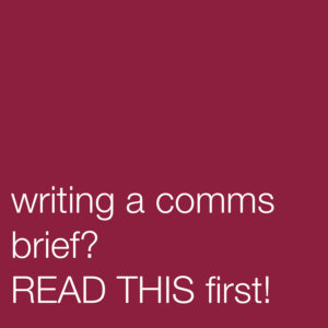 writing a comms brief