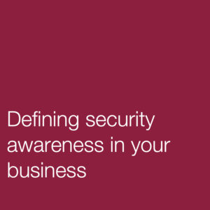 defining security awareness