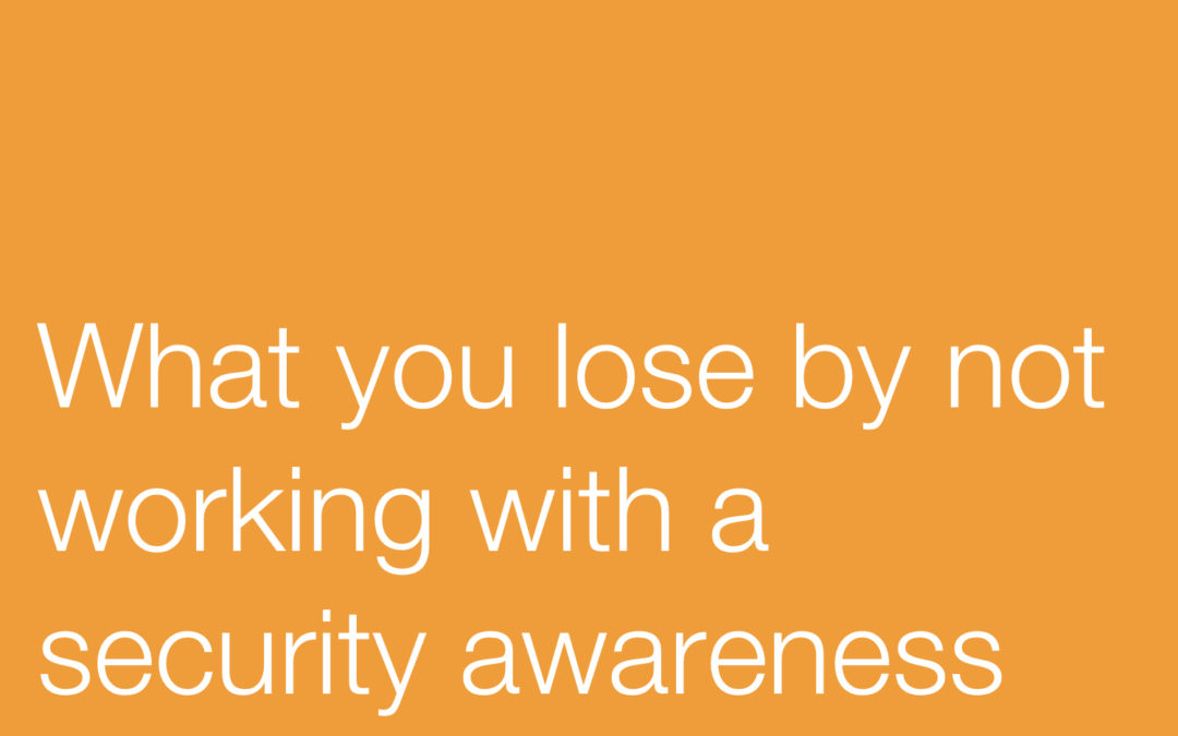 What you lose by not working with a security awareness partner