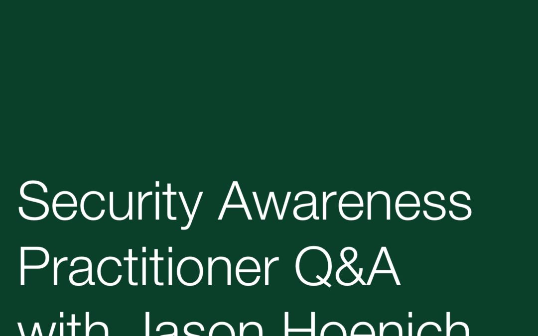 security awareness practitioner